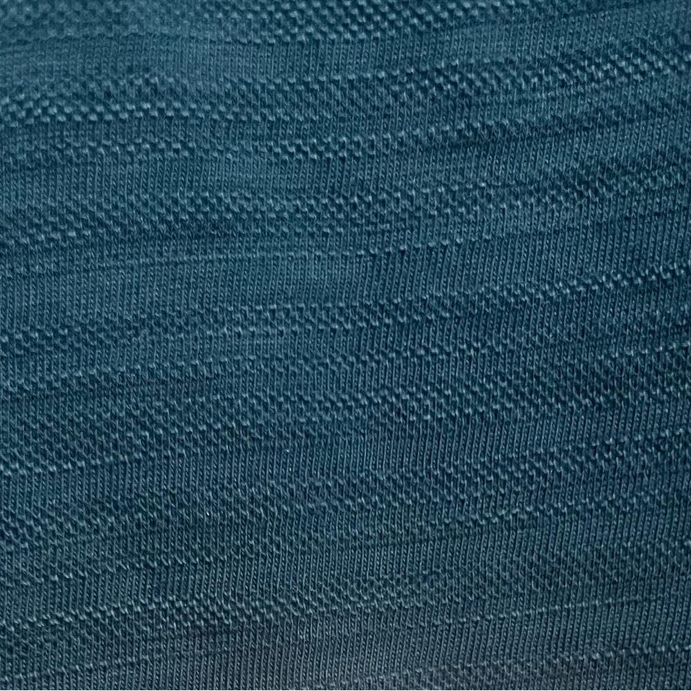 John Varvatos Polo Shirt Blue Short Sleeve Cotton Textured 3 Stars Size Large - Picture 7 of 7